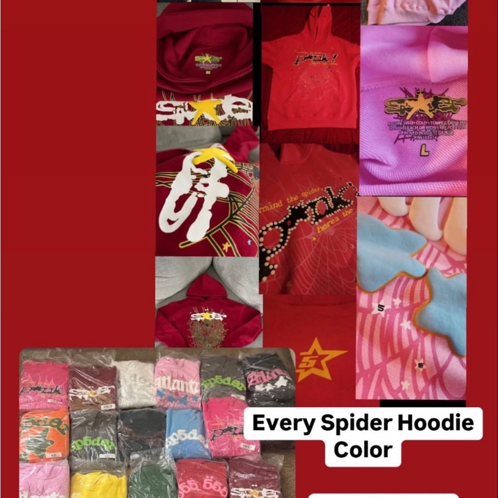 Sp5der Hoodies ALL SIZES and COLORS